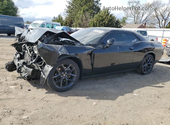 2C3CDZBT0NH171822 2022 DODGE CHALLENGER Черный Передняя левая четверть