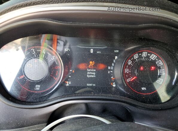 2C3CDZBT0NH171822 2022 DODGE CHALLENGER Черный Вид щитка приборов
