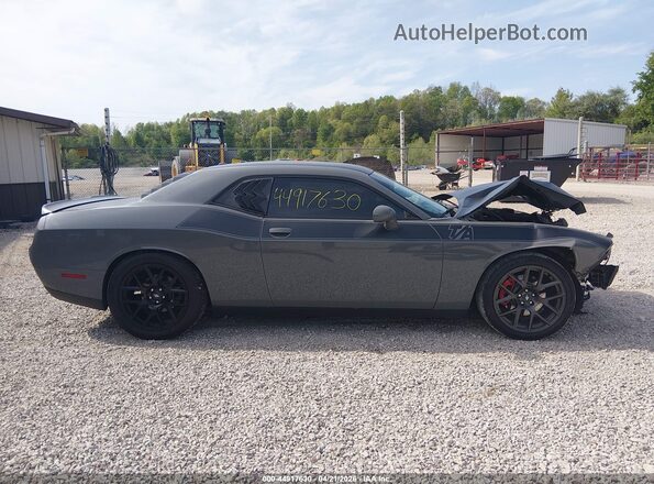 2C3CDZBT3JH255580 2018 DODGE CHALLENGER Серый Вид задней части салона