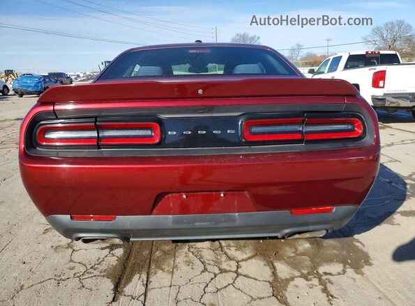 2C3CDZBT7JH212943 2018 DODGE CHALLENGER Темно-бордовый Вид сзади