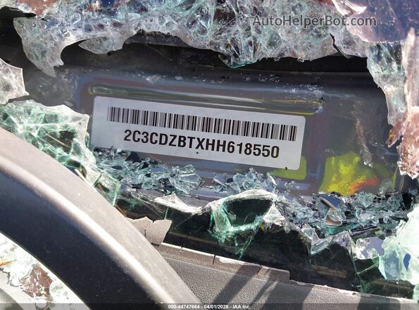 2C3CDZBTXHH618550 2017 DODGE CHALLENGER Серый Вид подкапотного пространства