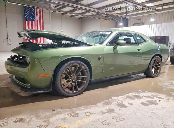 2C3CDZC96PH633757 2023 DODGE CHALLENGER Green წინა მარცხენა ხედი სამი მეოთხედიდან