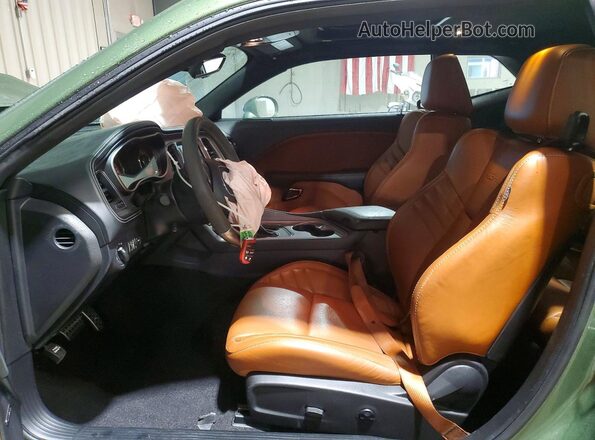 2C3CDZC96PH633757 2023 DODGE CHALLENGER Green წინა სალონის ხედი