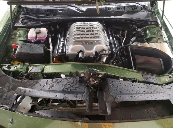 2C3CDZC96PH633757 2023 DODGE CHALLENGER Green უკანა სალონის ხედი
