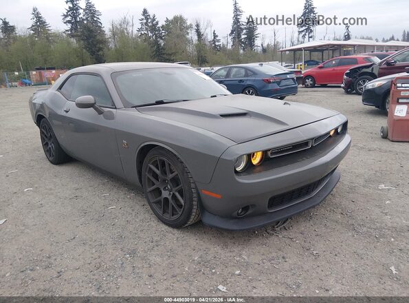 2C3CDZFJ1HH619630 2017 DODGE CHALLENGER Серый Передняя правая четверть