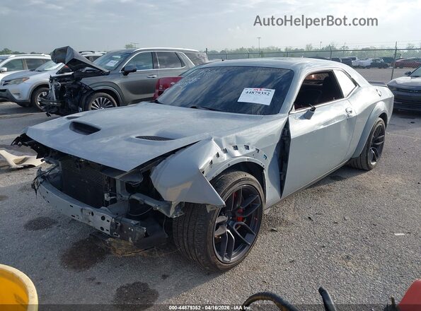 2C3CDZFJ2MH622935 2021 DODGE CHALLENGER Серый Передняя левая четверть