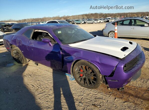 2C3CDZFJ3JH310960 2018 DODGE CHALLENGER Purple Przód prawy