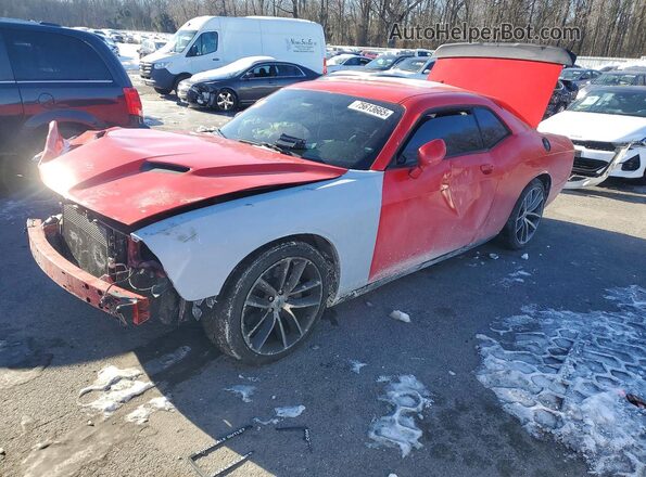 2C3CDZFJ7HH507351 2017 DODGE CHALLENGER Красный Передняя левая четверть