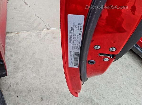 2C3CDZFJ9GH305447 2016 DODGE CHALLENGER Красный Вид подкапотного пространства