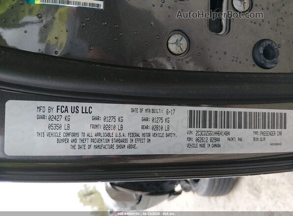 2C3CDZGG1HH641484 2017 DODGE CHALLENGER Черный Вид подкапотного пространства