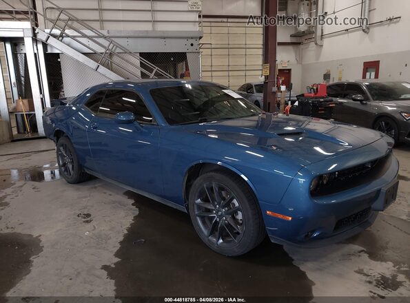 2C3CDZGG3MH635096 2021 DODGE CHALLENGER Blue Przód prawy
