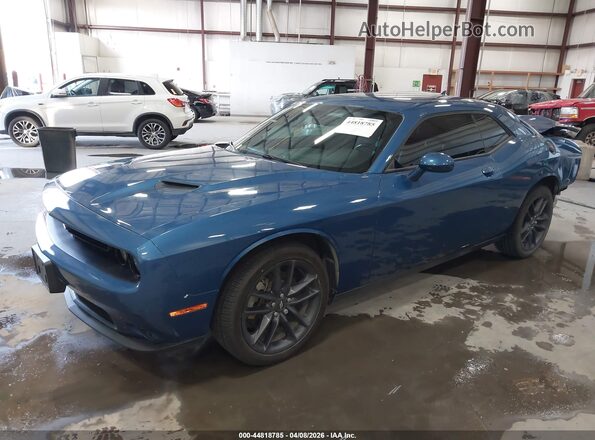 2C3CDZGG3MH635096 2021 DODGE CHALLENGER Blue Przód lewy