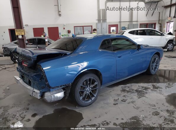 2C3CDZGG3MH635096 2021 DODGE CHALLENGER Blue Tył prawy