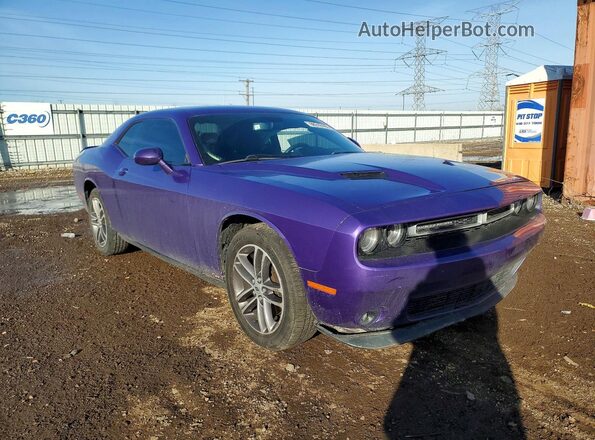 2C3CDZGG6KH665576 2019 DODGE CHALLENGER Фиолетовый Передняя правая четверть