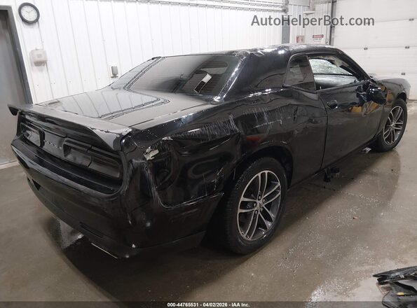 2C3CDZGG7KH677882 2019 DODGE CHALLENGER Черный Задняя правая четверть