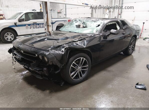 2C3CDZGG7KH677882 2019 DODGE CHALLENGER Черный Передняя левая четверть