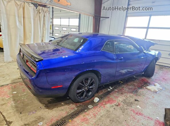 2C3CDZGG8LH106323 2020 DODGE CHALLENGER Синий Задняя правая четверть