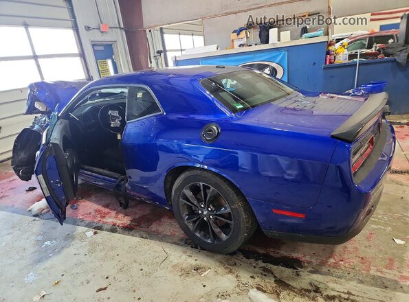 2C3CDZGG8LH106323 2020 DODGE CHALLENGER Синий Задняя левая четверть