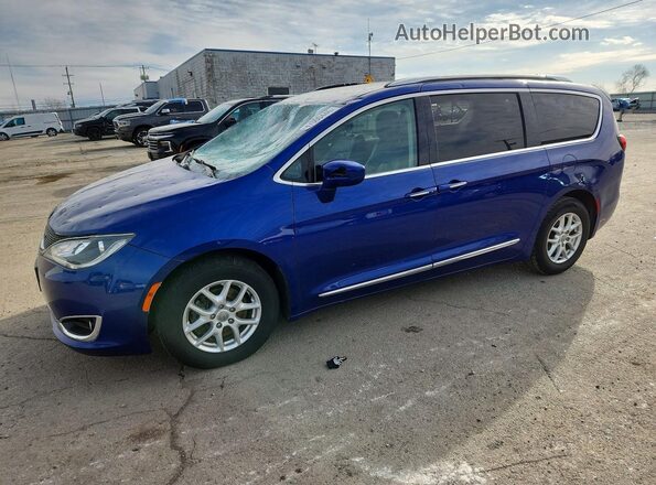 2C4RC1BG7LR105627 2020 CHRYSLER PACIFICA Синий Передняя левая четверть