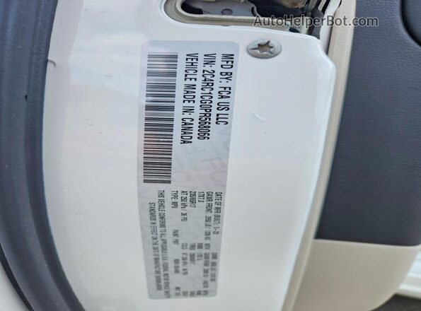 2C4RC1CG0PR568066 2023 CHRYSLER VOYAGER Белый Панорамный вид салона 360°