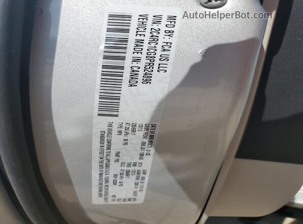 2C4RC1CG8PR524896 2023 CHRYSLER VOYAGER Серебряный Панорамный вид салона 360°