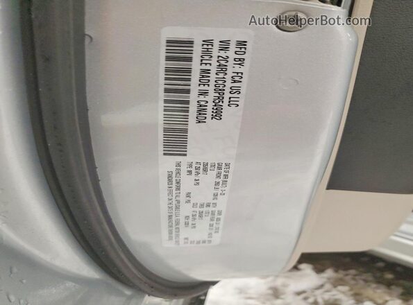 2C4RC1CG8PR549992 2023 CHRYSLER VOYAGER Серебряный Вид наклейки с VIN-кодом