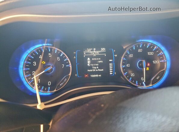 2C4RC1DG0LR262378 2020 CHRYSLER VOYAGER Серебряный Вид щитка приборов
