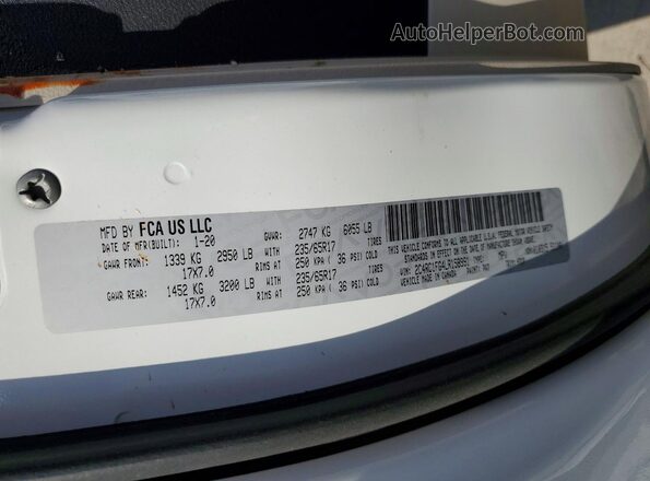 2C4RC1FG4LR158991 2020 CHRYSLER PACIFICA Белый Вид наклейки с VIN-кодом
