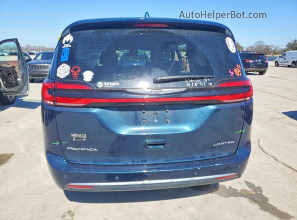 2C4RC1GG3NR145053 2022 CHRYSLER PACIFICA Blue Widok z tyłu