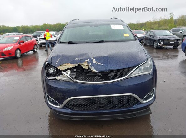 2C4RC1GG5JR365465 2018 CHRYSLER PACIFICA Blue Вид щитка приладів