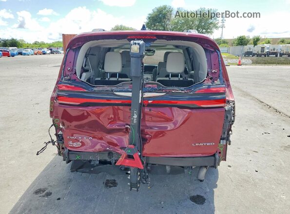 2C4RC1GG9PR501900 2023 CHRYSLER PACIFICA Red Widok z tyłu