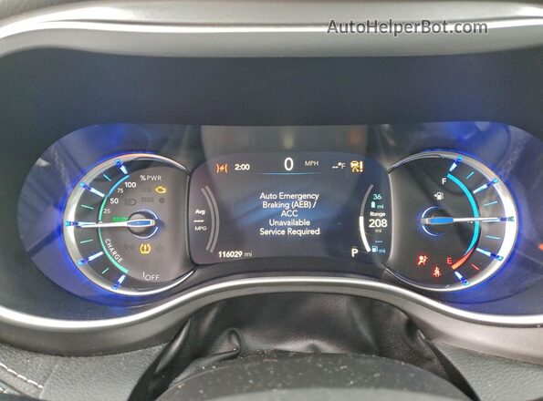 2C4RC1L73NR122653 2022 CHRYSLER PACIFICA Gray Instrument cluster view