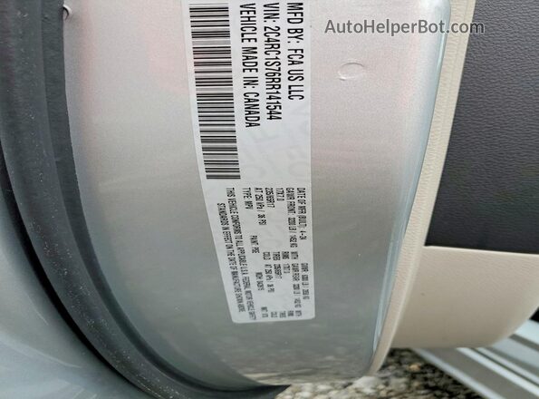 2C4RC1S76RR141544 2024 CHRYSLER PACIFICA Серебряный Вид наклейки с VIN-кодом