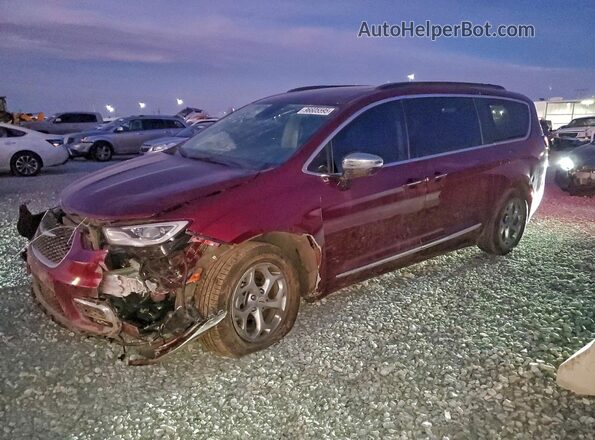 2C4RC3GGXPR500136 2023 CHRYSLER PACIFICA Бордовый Передняя левая четверть