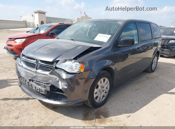 2C4RDGBG7JR166375 2018 DODGE GRAND CARAVAN Gray Vista tres cuartos delantera izquierda