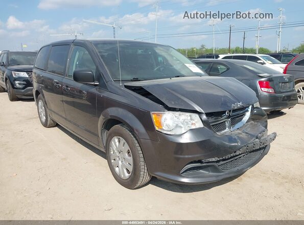 2C4RDGBG7JR166375 2018 DODGE GRAND CARAVAN Gray Delantero derecho