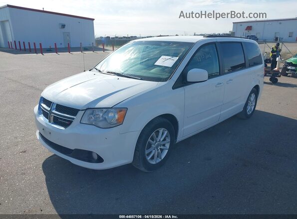 2C4RDGCG7GR274499 2016 DODGE GRAND CARAVAN White Vista tres cuartos delantera izquierda