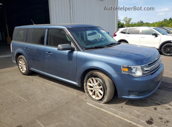 2FMGK5B82KBA04766 2019 FORD FLEX Blue Przód prawy