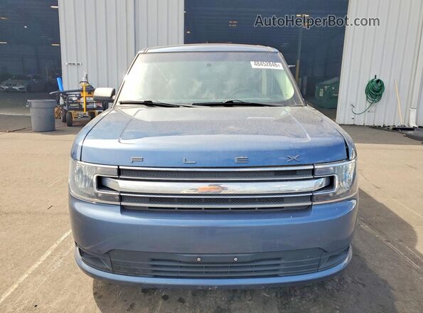 2FMGK5B82KBA04766 2019 FORD FLEX Blue Widok z przodu