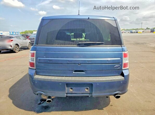 2FMGK5B82KBA04766 2019 FORD FLEX Blue Widok z tyłu