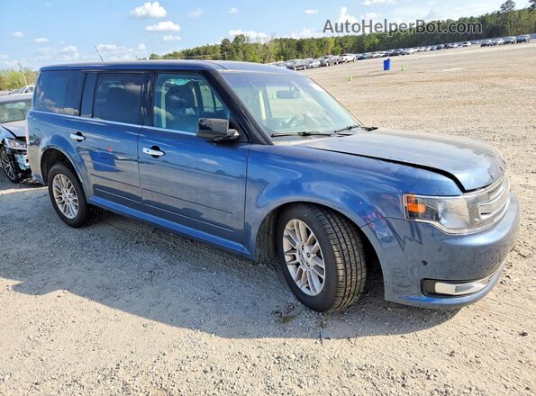 2FMGK5C80JBA10109 2018 FORD FLEX Blue Delantero derecho