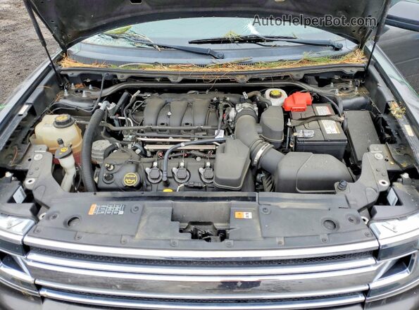 2FMGK5C82KBA06340 2019 FORD FLEX Gray Widok komory silnika