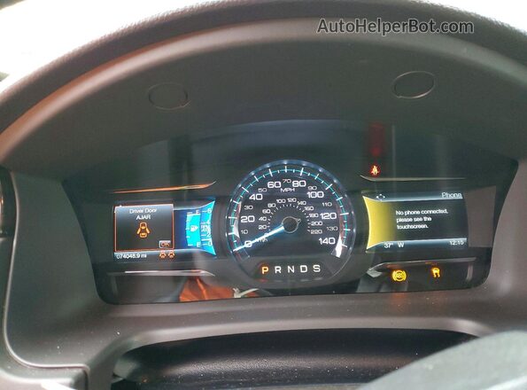 2FMGK5C82KBA06340 2019 FORD FLEX Gray Widok zestawu wskaźników
