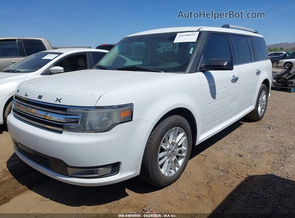 2FMGK5C82KBA39337 2019 FORD FLEX White წინა მარცხენა ხედი სამი მეოთხედიდან