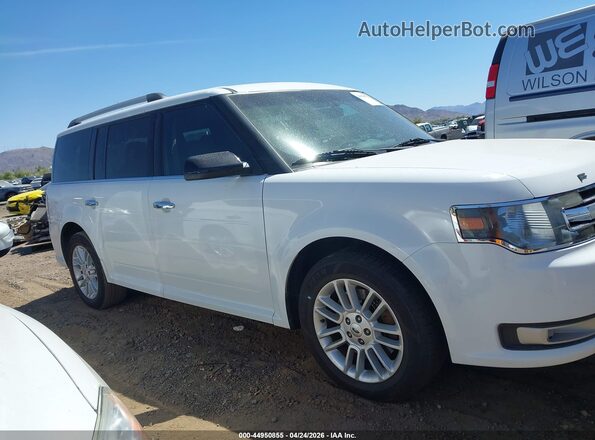 2FMGK5C82KBA39337 2019 FORD FLEX White უკანა სალონის ხედი