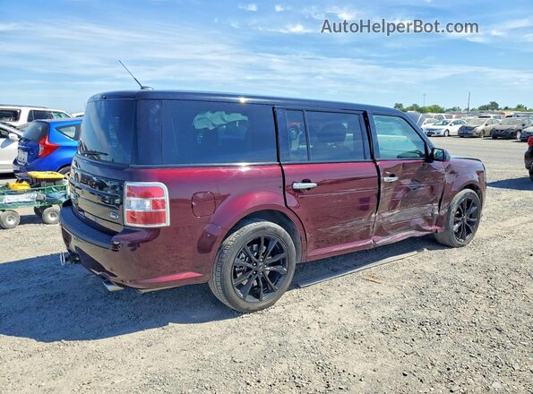 2FMGK5C83KBA33255 2019 FORD FLEX Maroon Tył prawy