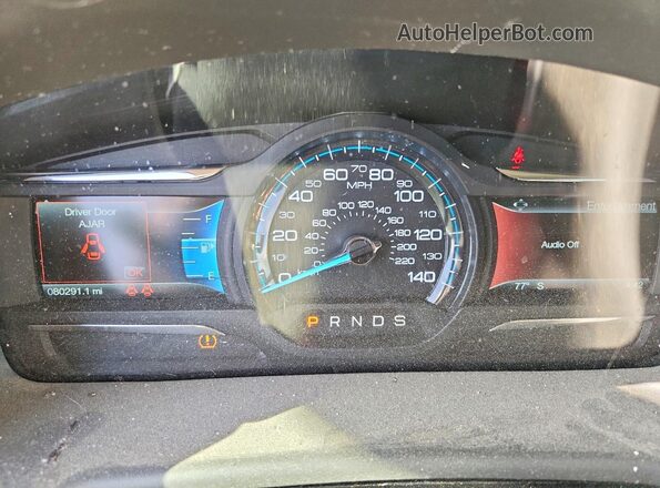 2FMGK5C86KBA39227 2019 FORD FLEX Черный Вид щитка приборов