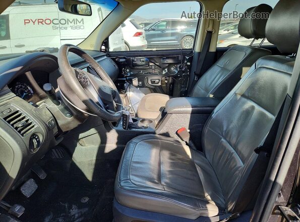 2FMGK5C86KBA39227 2019 FORD FLEX Черный Вид салона спереди