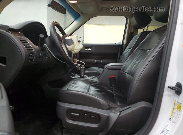 2FMHK6C82KBA02492 2019 FORD FLEX White Widok wnętrza z przodu