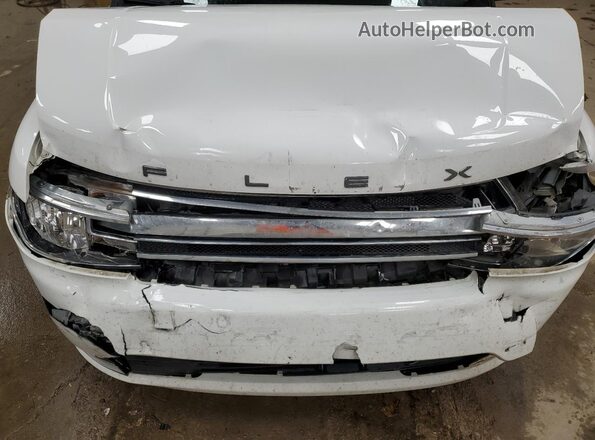2FMHK6C82KBA02492 2019 FORD FLEX White Widok komory silnika